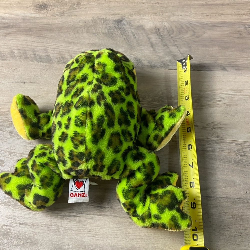 Ganz Webkinz Bullfrog Green Black Plush Stuffed Animal HM114 No Code 8"‎ - Picture 8 of 8